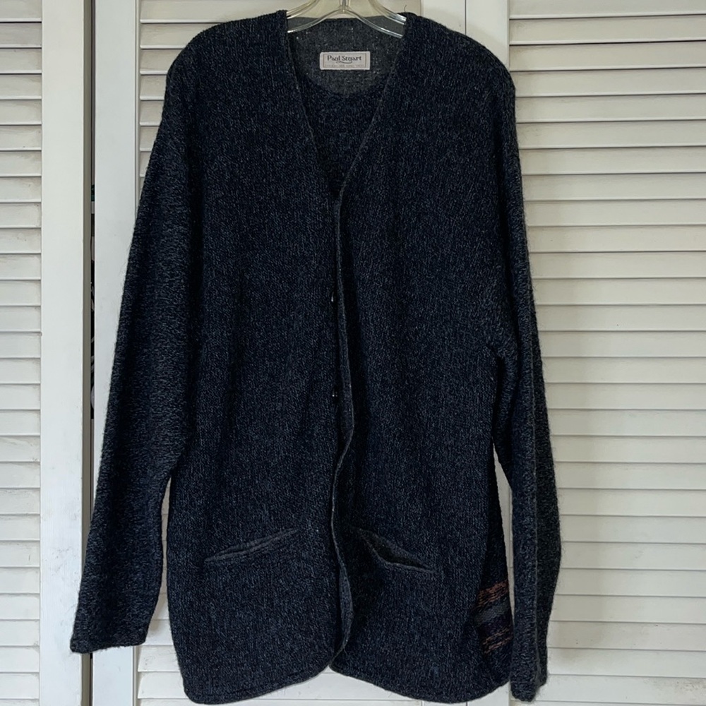 Paul Stewart 70% alpaca, 30% wool blend cardigan